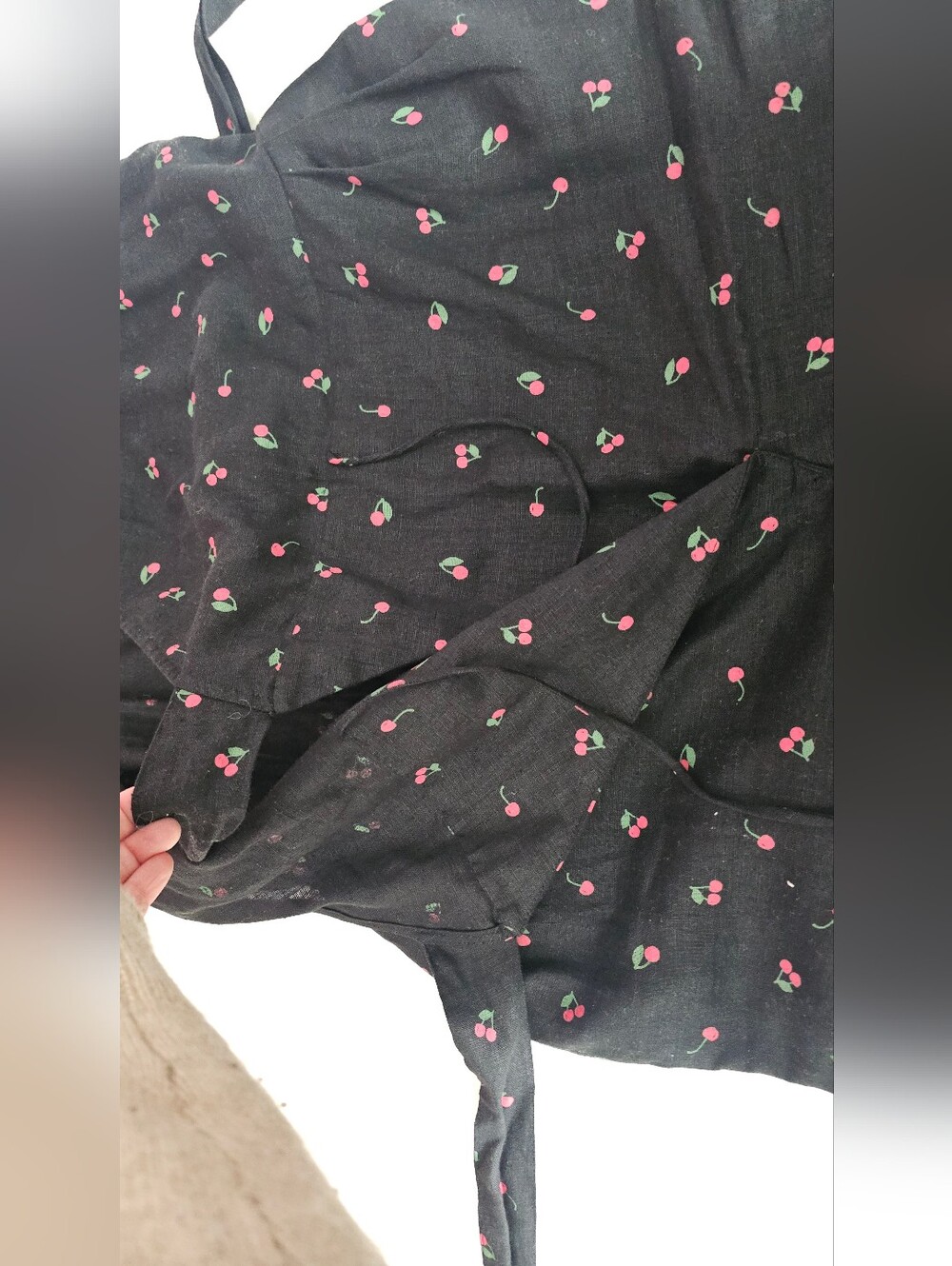 NotPerfectLinen - Jumpsuit In Cherry Print - Picture 8 of 10